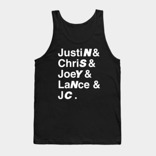 Nsync List Name Tank Top